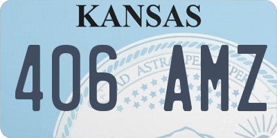 KS license plate 406AMZ
