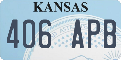 KS license plate 406APB