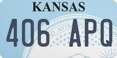 KS license plate 406APQ