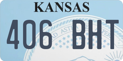 KS license plate 406BHT