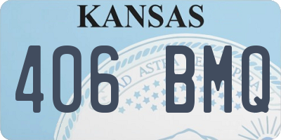 KS license plate 406BMQ