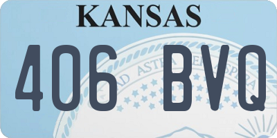 KS license plate 406BVQ