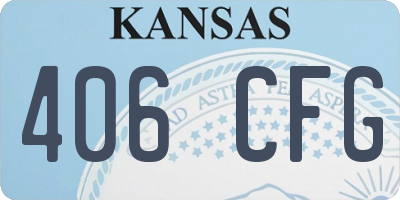 KS license plate 406CFG