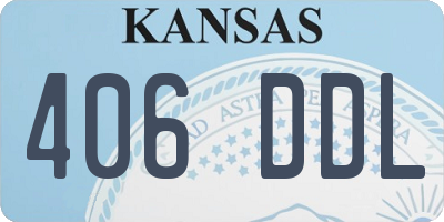 KS license plate 406DDL