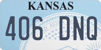 KS license plate 406DNQ
