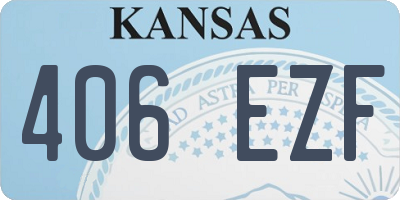 KS license plate 406EZF