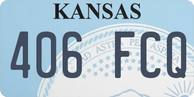 KS license plate 406FCQ