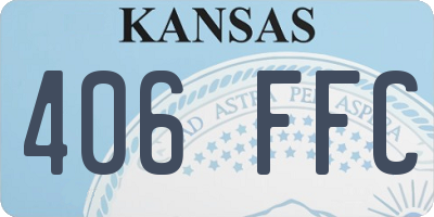 KS license plate 406FFC