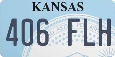 KS license plate 406FLH