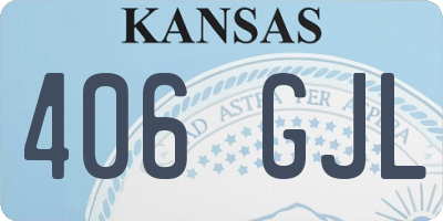 KS license plate 406GJL