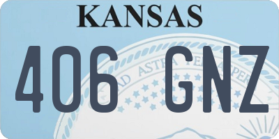 KS license plate 406GNZ