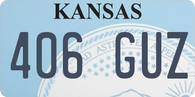 KS license plate 406GUZ