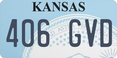 KS license plate 406GVD