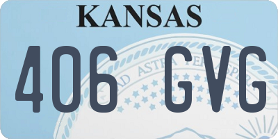 KS license plate 406GVG