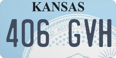 KS license plate 406GVH
