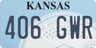KS license plate 406GWR