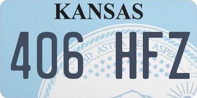 KS license plate 406HFZ
