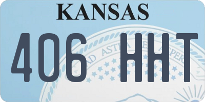 KS license plate 406HHT