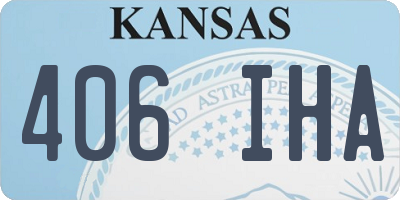 KS license plate 406IHA