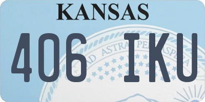 KS license plate 406IKU
