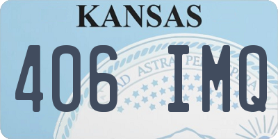 KS license plate 406IMQ
