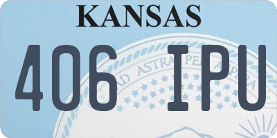 KS license plate 406IPU