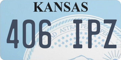 KS license plate 406IPZ