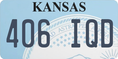 KS license plate 406IQD
