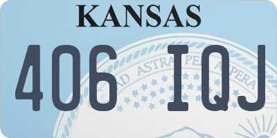 KS license plate 406IQJ
