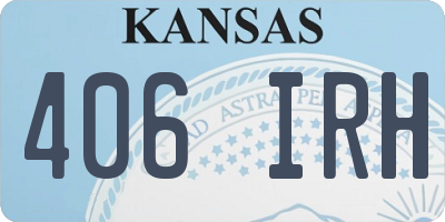 KS license plate 406IRH
