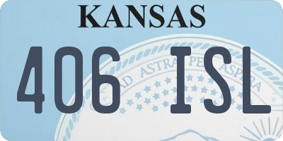 KS license plate 406ISL