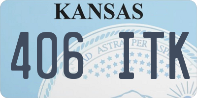 KS license plate 406ITK