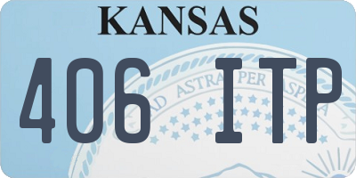 KS license plate 406ITP