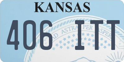 KS license plate 406ITT