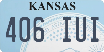KS license plate 406IUI