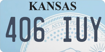 KS license plate 406IUY