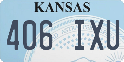 KS license plate 406IXU