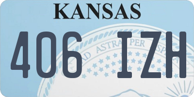 KS license plate 406IZH