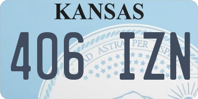 KS license plate 406IZN