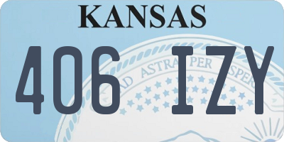 KS license plate 406IZY