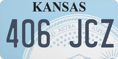 KS license plate 406JCZ