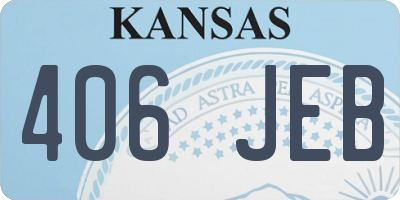 KS license plate 406JEB