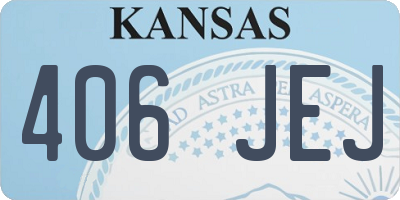 KS license plate 406JEJ
