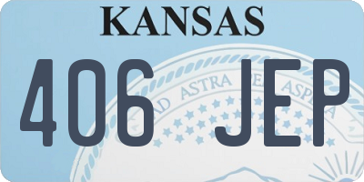 KS license plate 406JEP