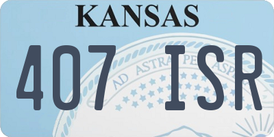 KS license plate 407ISR