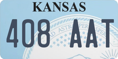 KS license plate 408AAT