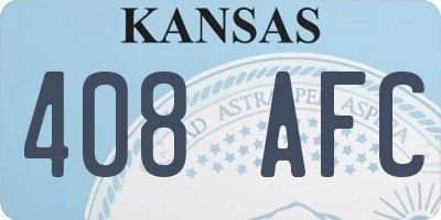 KS license plate 408AFC