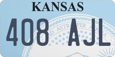 KS license plate 408AJL