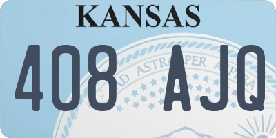 KS license plate 408AJQ