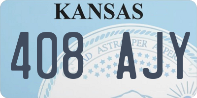 KS license plate 408AJY
